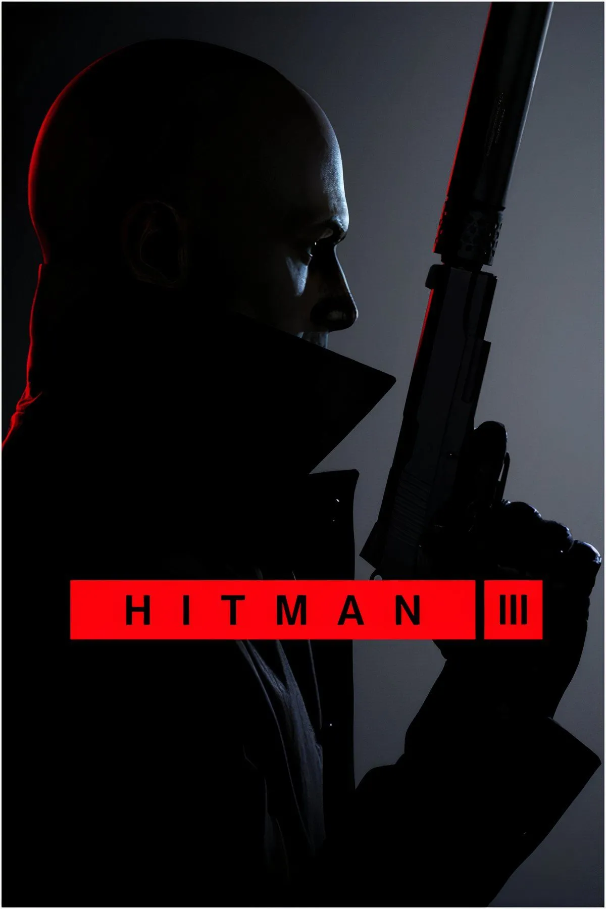 Agent 47, sát thủ đầu trọc với mã vạch đặc trưng, trong một cảnh hành động từ game Hitman World of Assassination.