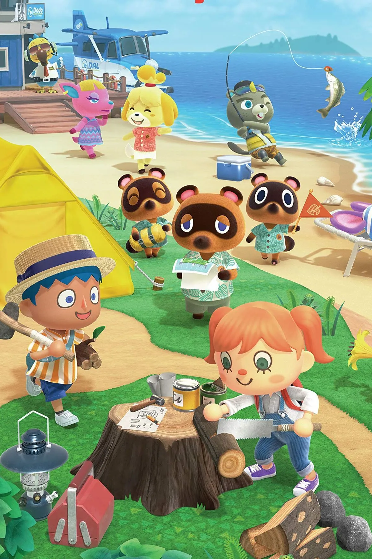 Ảnh bìa Animal Crossing: New Horizons, một tựa game mô phỏng đời sống nổi tiếng trên Nintendo Switch.
