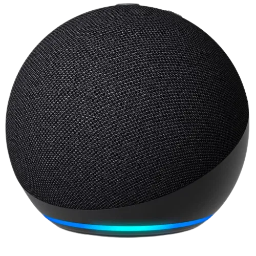 Ảnh render loa Amazon Echo Dot thế hệ thứ 5 màu đen