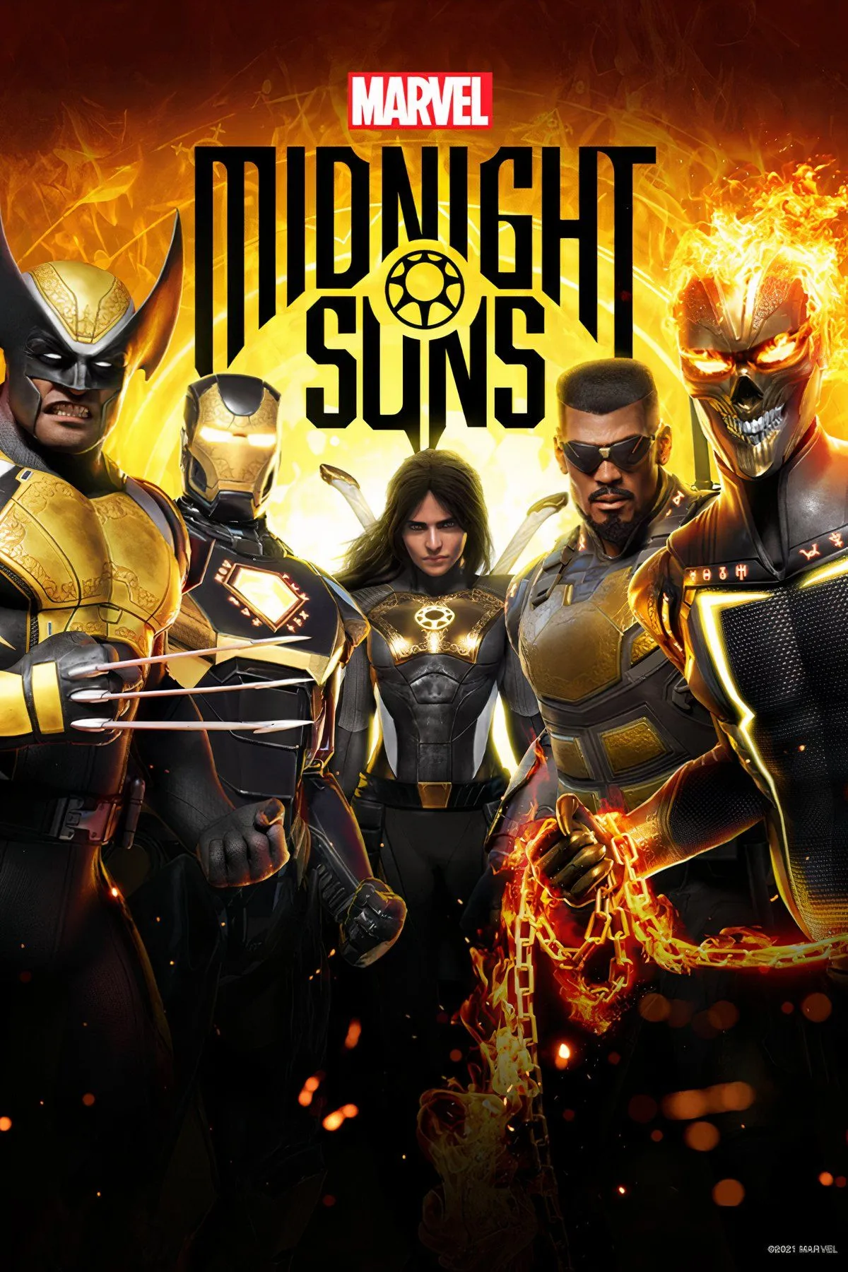 Ba anh hùng biểu tượng trong game chiến thuật Marvel's Midnight Suns đang chuẩn bị chiến đấu, thể hiện đồ họa và không khí game.
