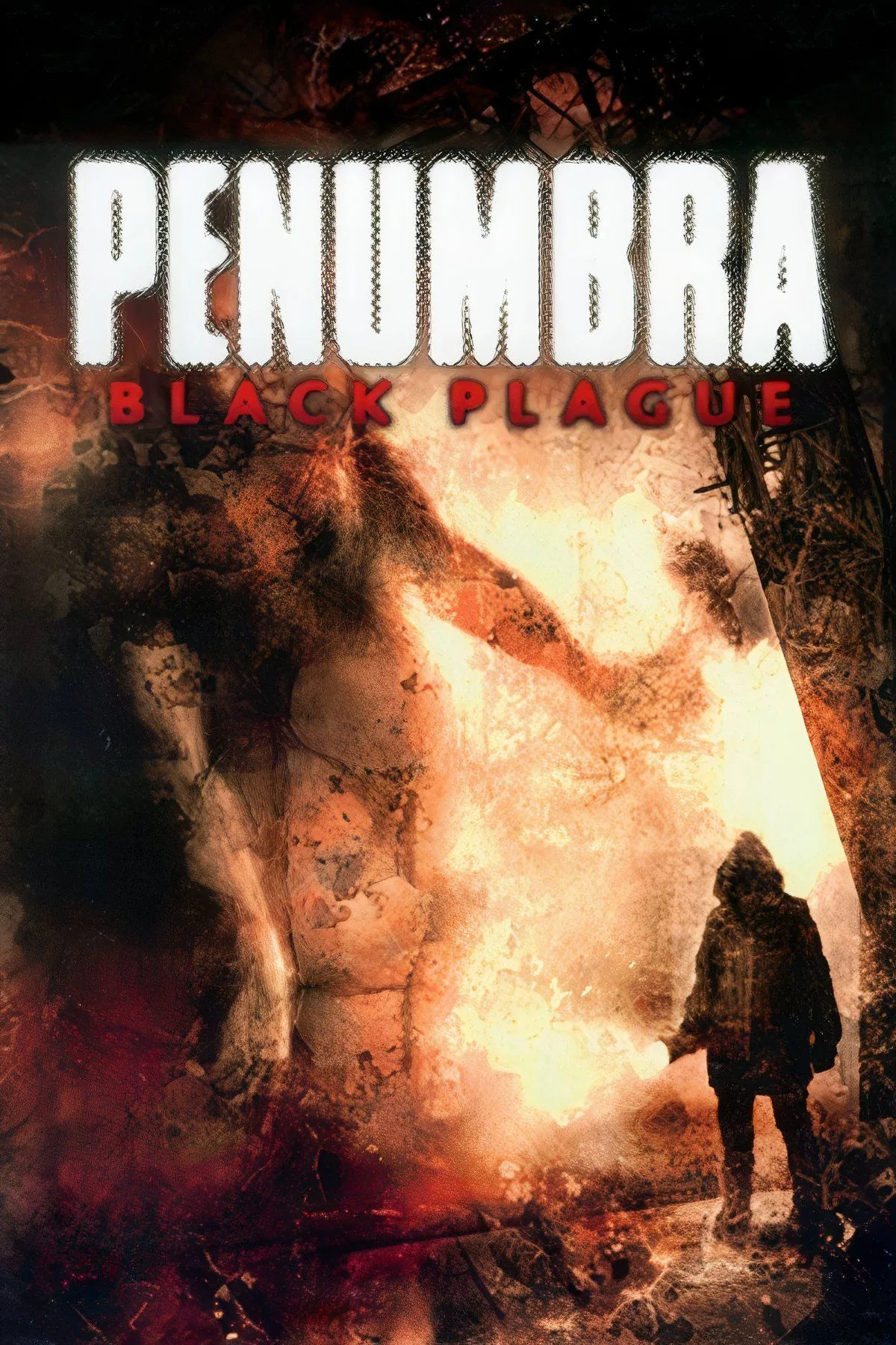 Ba hình ảnh từ Penumbra: Black Plague, thể hiện môi trường tối tăm, hành lang chật hẹp và các yếu tố giải đố, tạo không khí u ám và căng thẳng.