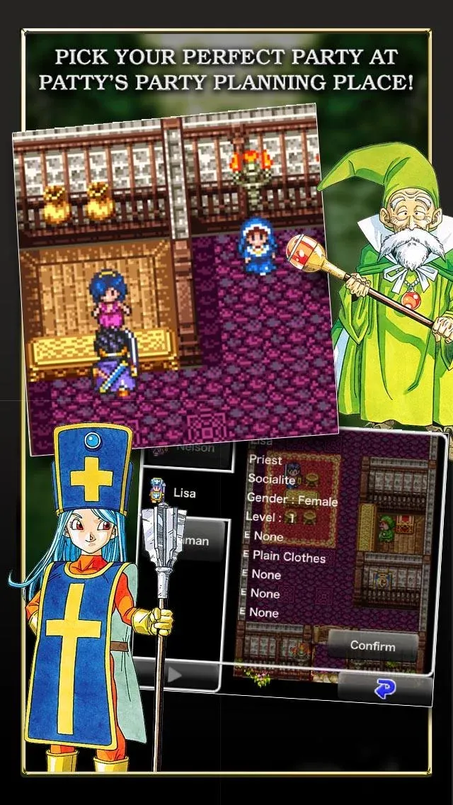 Bản đồ thế giới mở rộng lớn trong Dragon Quest III, nơi người chơi có thể tự do khám phá và tiến hành cuộc phiêu lưu.