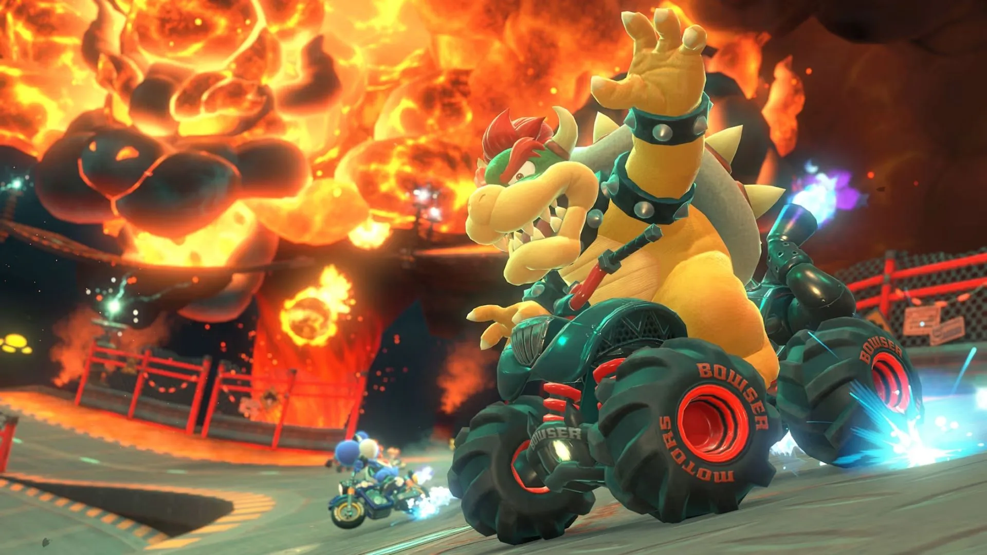 Bản đồ thế giới mở rộng lớn trong Mario Kart World, nơi người chơi có thể khám phá và di chuyển giữa các đường đua