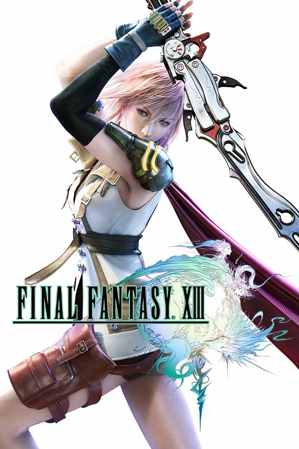 Bìa đĩa soundtrack game Final Fantasy XIII, với logo game và hình nhân vật Lightning.