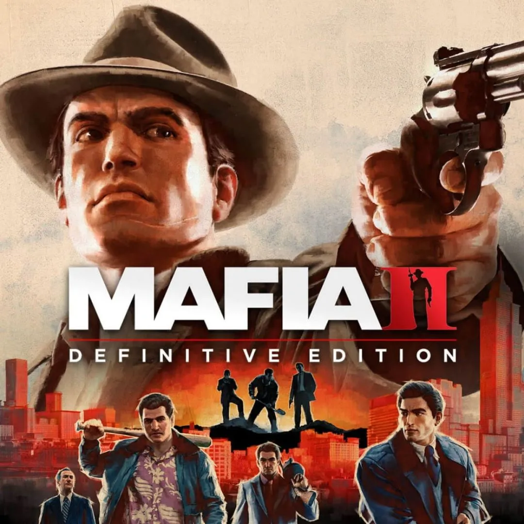 Bìa game Mafia II Definitive Edition, một kiệt tác game thế giới mở về thế giới tội phạm với cốt truyện sâu sắc và đồ họa chân thực.
