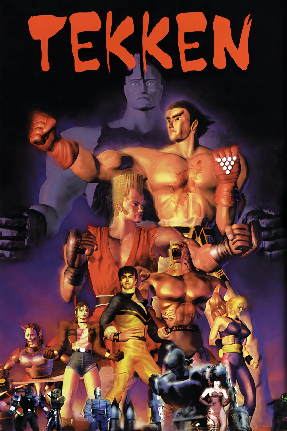Bìa game Tekken phiên bản Long Box trên PlayStation 1