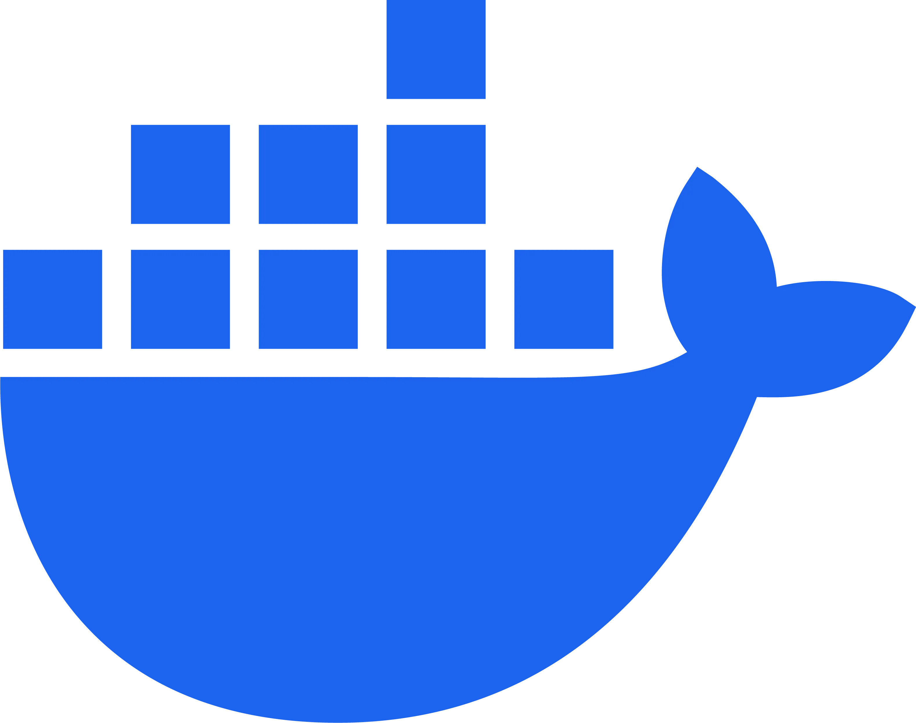 Biểu tượng Docker màu xanh