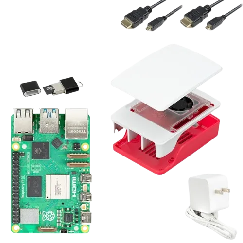 Bộ khởi động CanaKit Raspberry Pi 5 đầy đủ phụ kiện và linh kiện