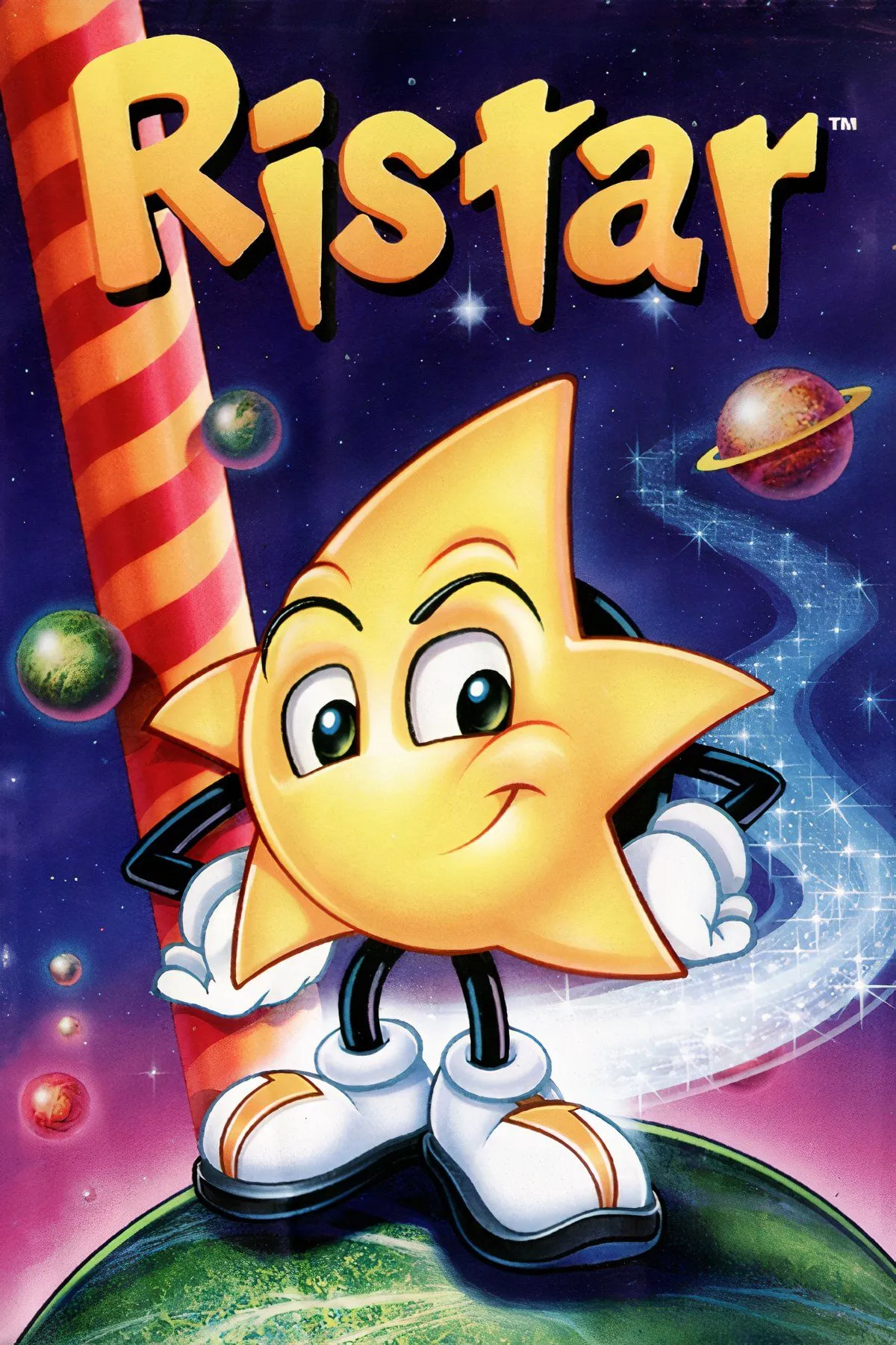 Bộ sưu tập hình ảnh tổng hợp gameplay và nhân vật trong Ristar, tựa game platformer độc đáo trên Sega Genesis