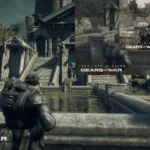 Cảnh chiến đấu kịch tính trong Gears of War: Reloaded với đồ họa được nâng cấp