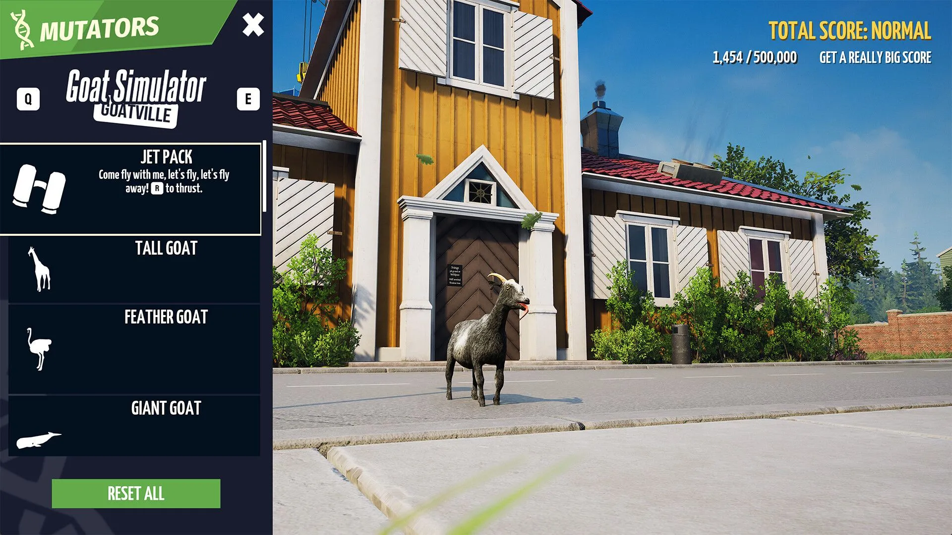 Cảnh chơi game Goat Simulator Remastered tạo ra tình huống hài hước
