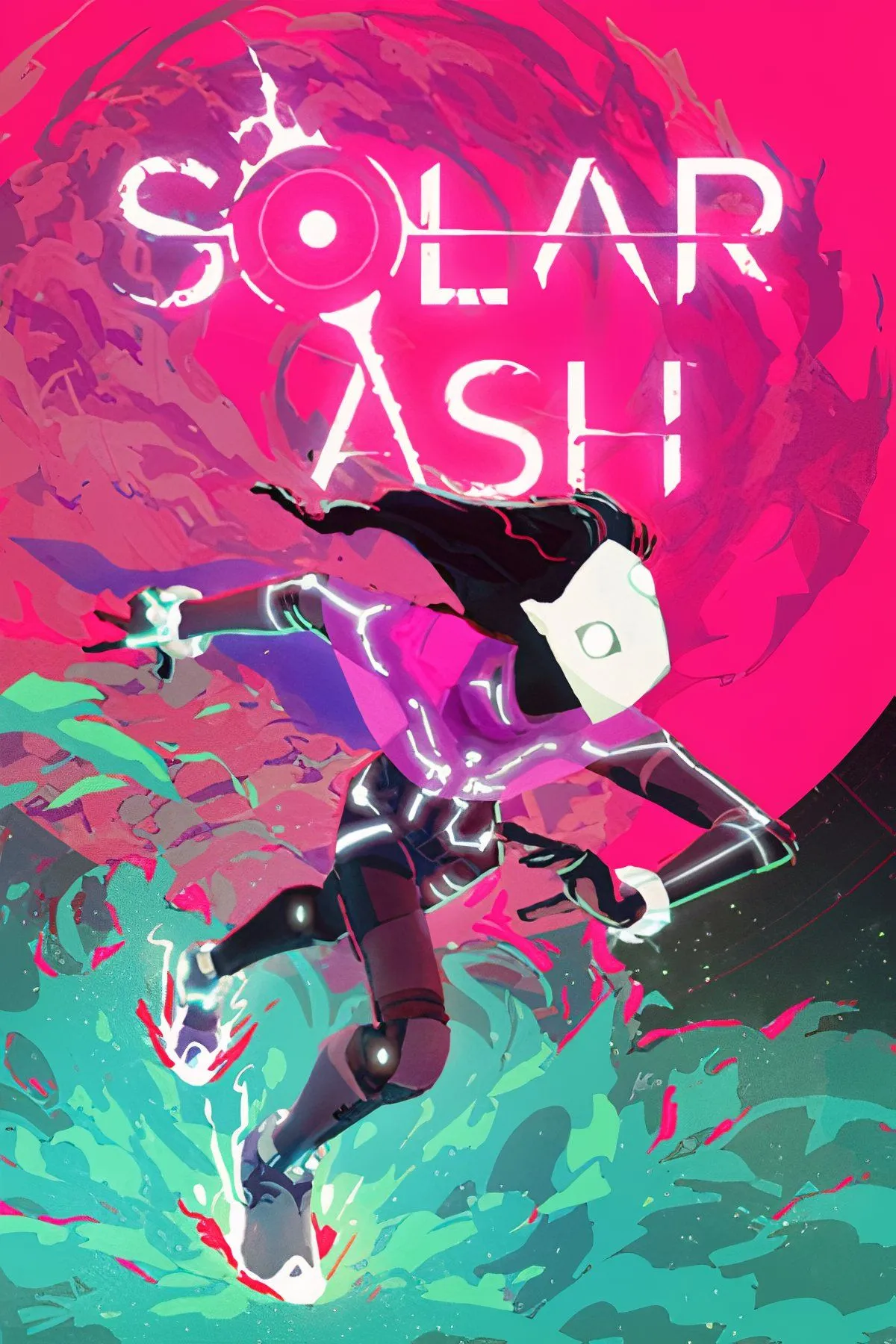 Cảnh game Solar Ash với nhân vật Ray di chuyển trong thế giới vũ trụ
