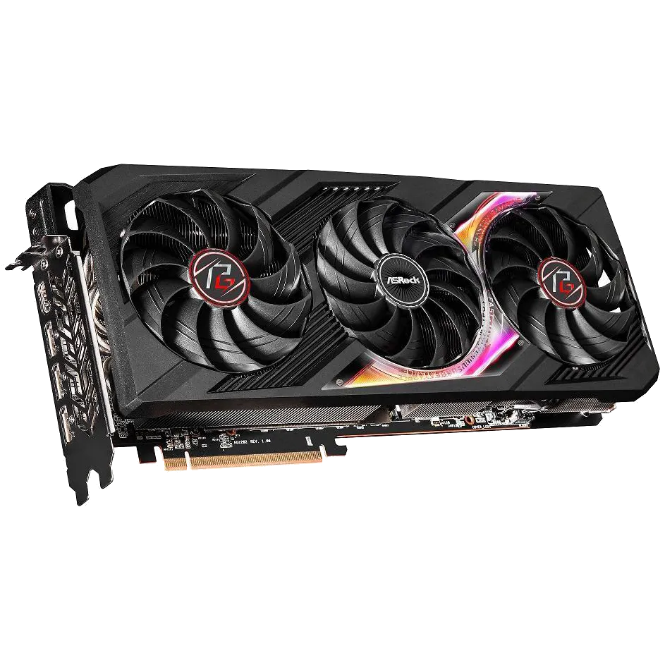 Card đồ họa ASRock Phantom Gaming OC Radeon RX 7900 XT với thiết kế tản nhiệt lớn, minh họa dòng GPU RDNA 3 đang được thử nghiệm FSR 4.