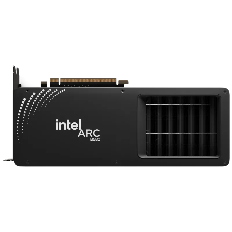 Card đồ họa Intel Arc B580 với thiết kế hiện đại