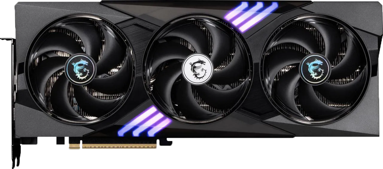 Card đồ họa MSI Gaming Trio OC RTX 5070, thiết kế tản nhiệt hiệu quả cho hiệu suất ổn định.