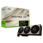 Card đồ họa MSI GeForce RTX 5070 Ti với thiết kế Inspire