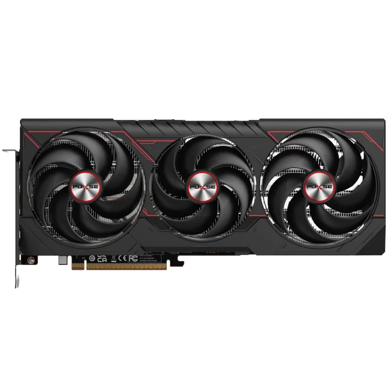 Card đồ họa SAPPHIRE PULSE Radeon RX 9070 XT với thiết kế tản nhiệt ba quạt mạnh mẽ