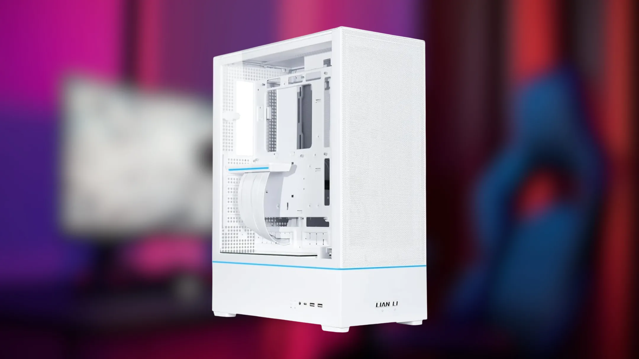 Case PC Lian Li SUP 01 hiển thị không gian nội thất rộng rãi và kính cường lực sang trọng
