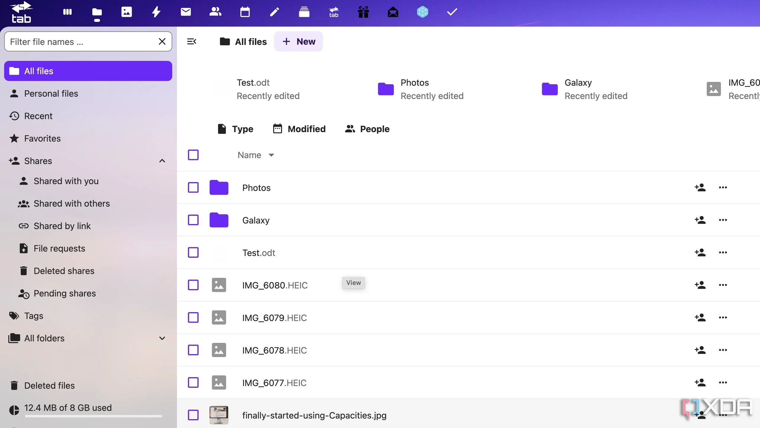 Cấu trúc thư mục của Nextcloud hiển thị các tệp tin và tùy chọn cài đặt, minh họa bản chất mã nguồn mở