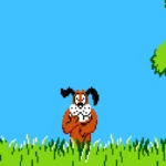 Chú chó và con vịt đặc trưng trong tựa game Duck Hunt cổ điển.