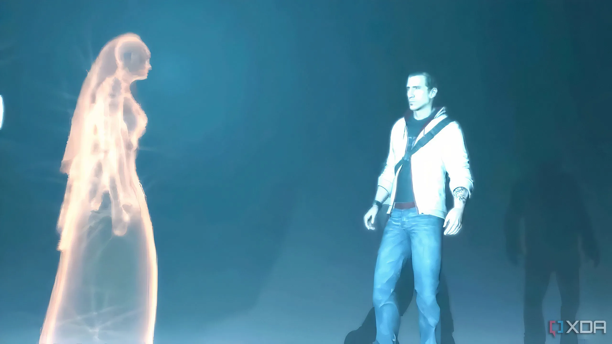 Desmond Miles trong phân đoạn hiện đại của Assassin's Creed III, minh họa cho sự liên kết phức tạp với nền văn minh Isu và cốt truyện tổng thể của series.
