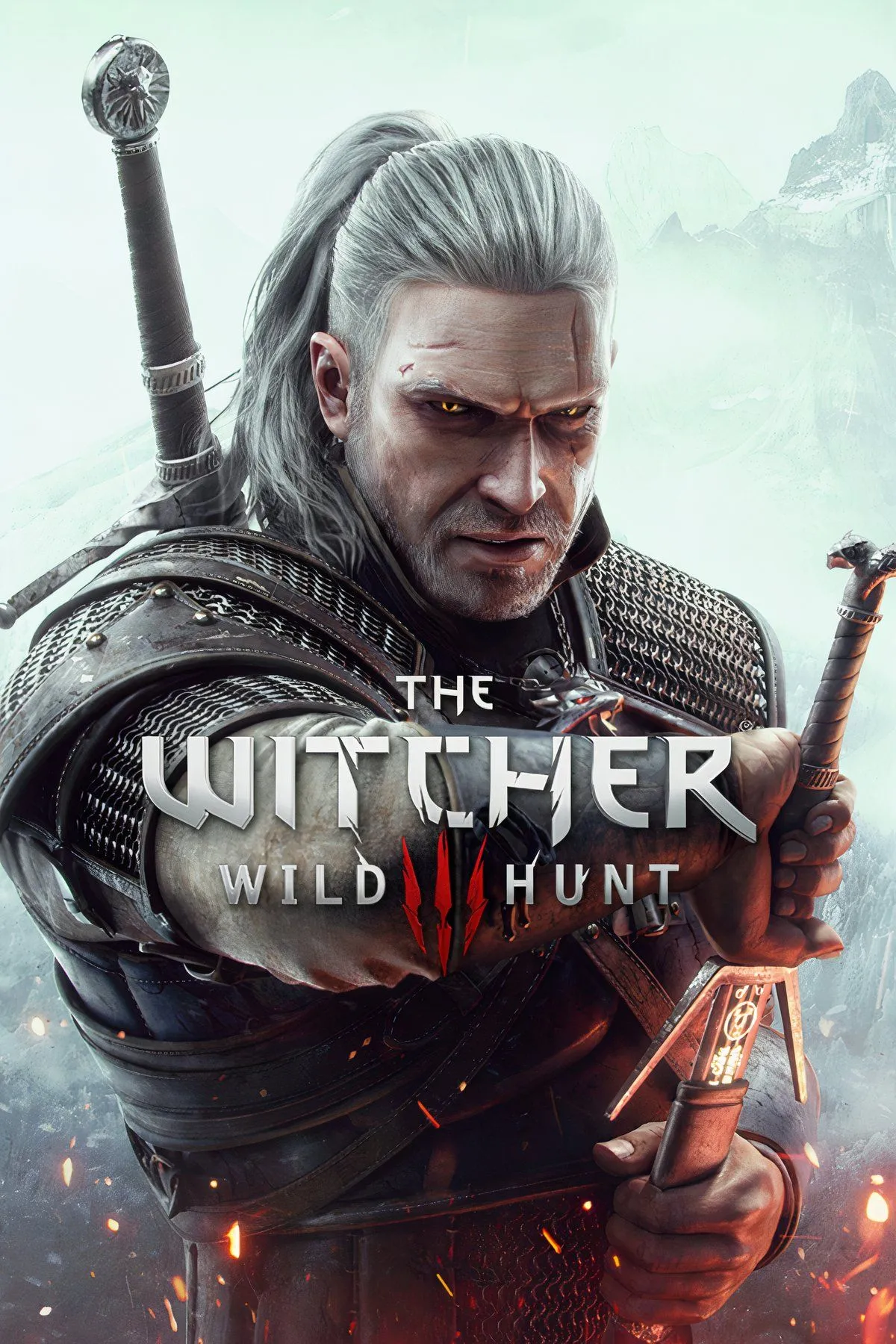 Geralt of Rivia cưỡi ngựa Roach khám phá thế giới rộng lớn của The Witcher 3: Wild Hunt, thể hiện sự tự do và vẻ đẹp của game.