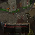 Giao diện Baldur's Gate Enhanced Edition trên Xbox Game Pass, hiển thị cảnh chiến đấu và giao diện game nhập vai cổ điển.