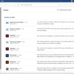 Giao diện cập nhật thường xuyên của Adobe Creative Cloud