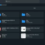 Giao diện chính FileBrowser Quantum
