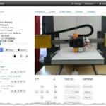 giao diện điều khiển OctoPrint cho máy khắc laser