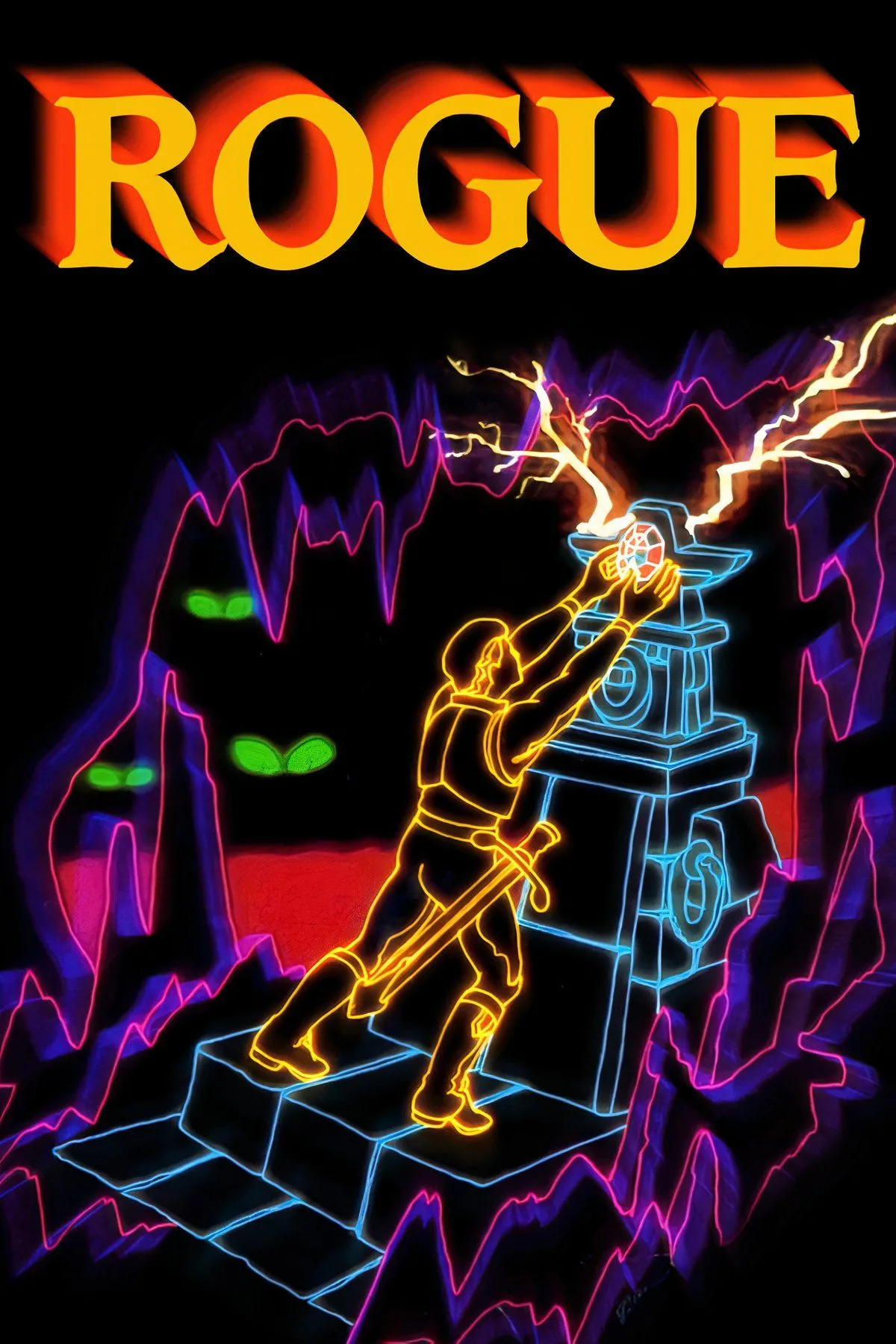 Giao diện game Rogue cổ điển với đồ họa ký tự ASCII