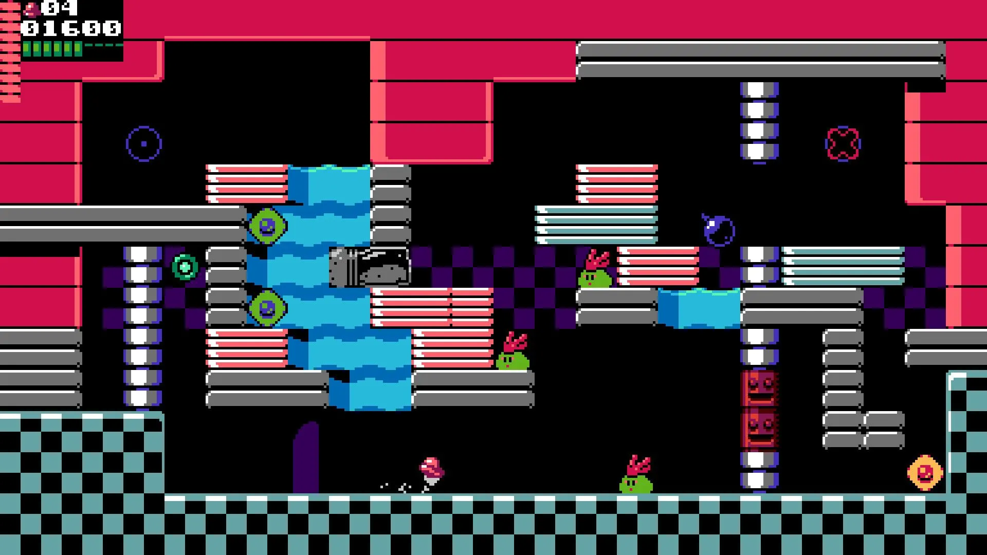 Giao diện lựa chọn nhân vật hoặc chế độ chơi trong một tựa game của UFO 50.