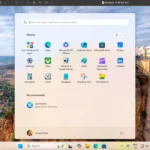 Giao diện Start Menu Windows 11 với tính năng phân loại ứng dụng theo danh mục