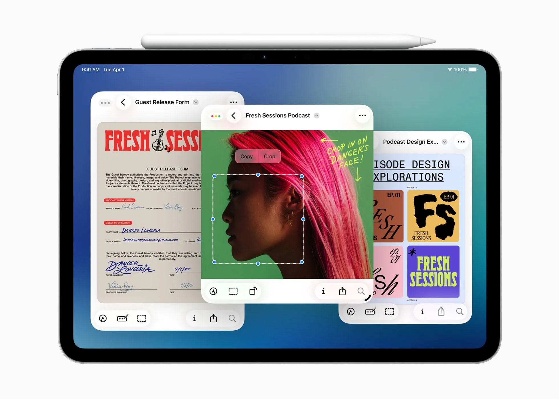 Giao diện ứng dụng Xem trước (Preview) mới trên iPadOS 26 cho phép người dùng dễ dàng xem và chỉnh sửa tài liệu trực tiếp trên iPad.