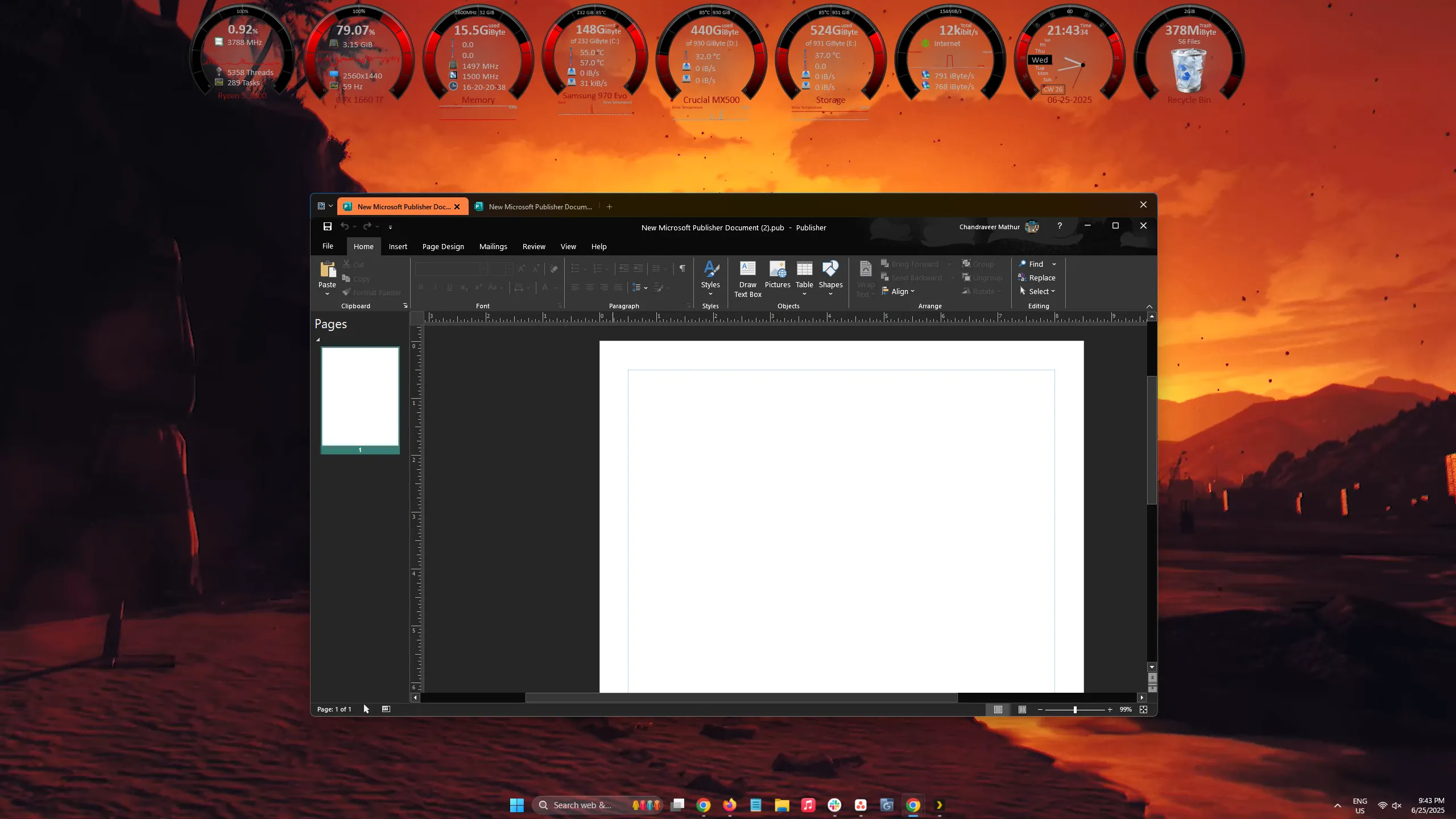 Giao diện Windows được tối ưu với Groupy cùng các ứng dụng Wallpaper Engine và Rainmeter