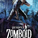 Góc nhìn isometric trong game sinh tồn zombie Project Zomboid với căn cứ được gia cố.