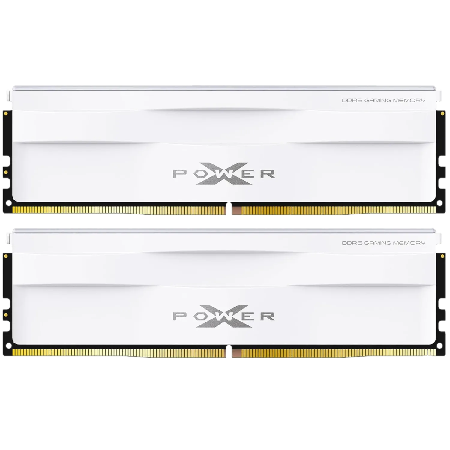 Hai thanh RAM DDR5 Silicon Power Zenith 6000MHz với độ trễ CL30 cho hiệu suất chơi game vượt trội