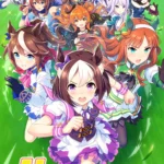 Hình ảnh bìa chính của game Umamusume: Pretty Derby với các nhân vật nữ ngựa đua anime nổi bật