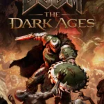 Hình ảnh bìa game Doom: The Dark Ages với nhân vật Slayer và khung cảnh chiến đấu khốc liệt, biểu tượng cho lối chơi hành động bắn súng bùng nổ của Doom.