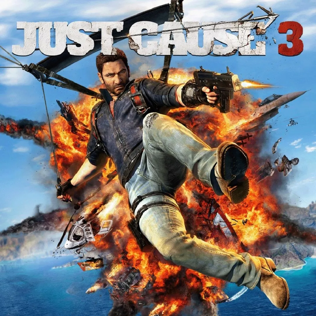 Hình ảnh game Just Cause 3, một trải nghiệm thế giới mở bùng nổ với khả năng phá hủy môi trường rộng lớn và hành động không ngừng nghỉ.