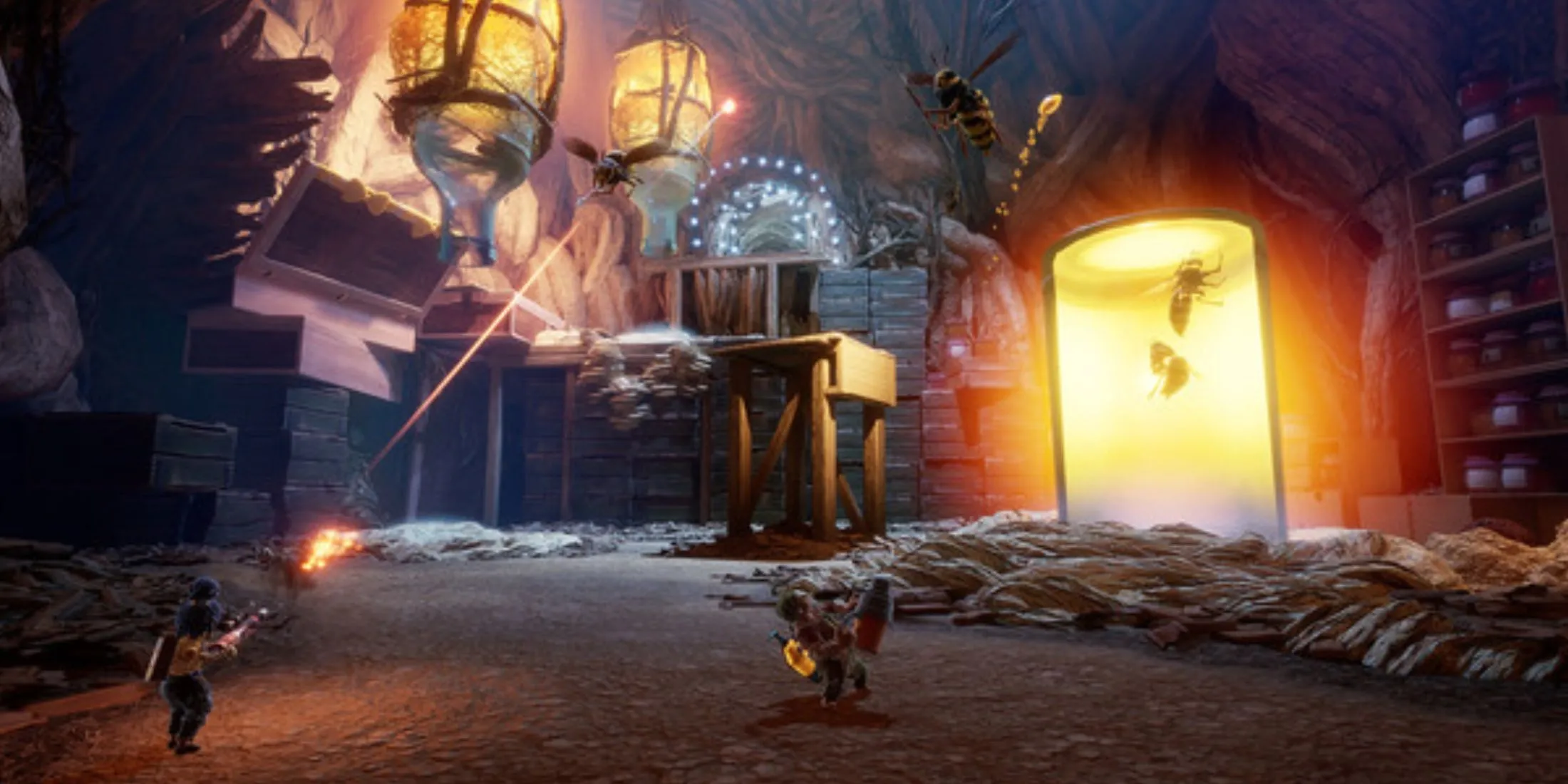 Hình ảnh gameplay của It Takes Two thể hiện cơ chế hợp tác độc đáo giữa hai nhân vật.