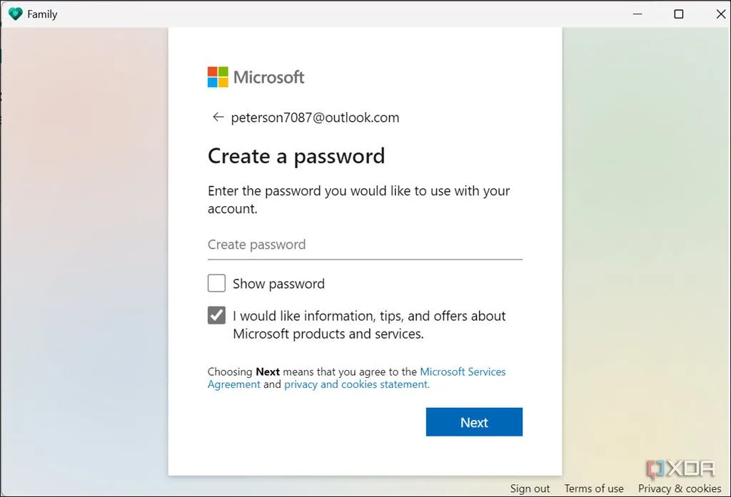 Hình ảnh minh họa việc tạo mật khẩu mạnh và duy nhất để bảo mật tài khoản Windows 11
