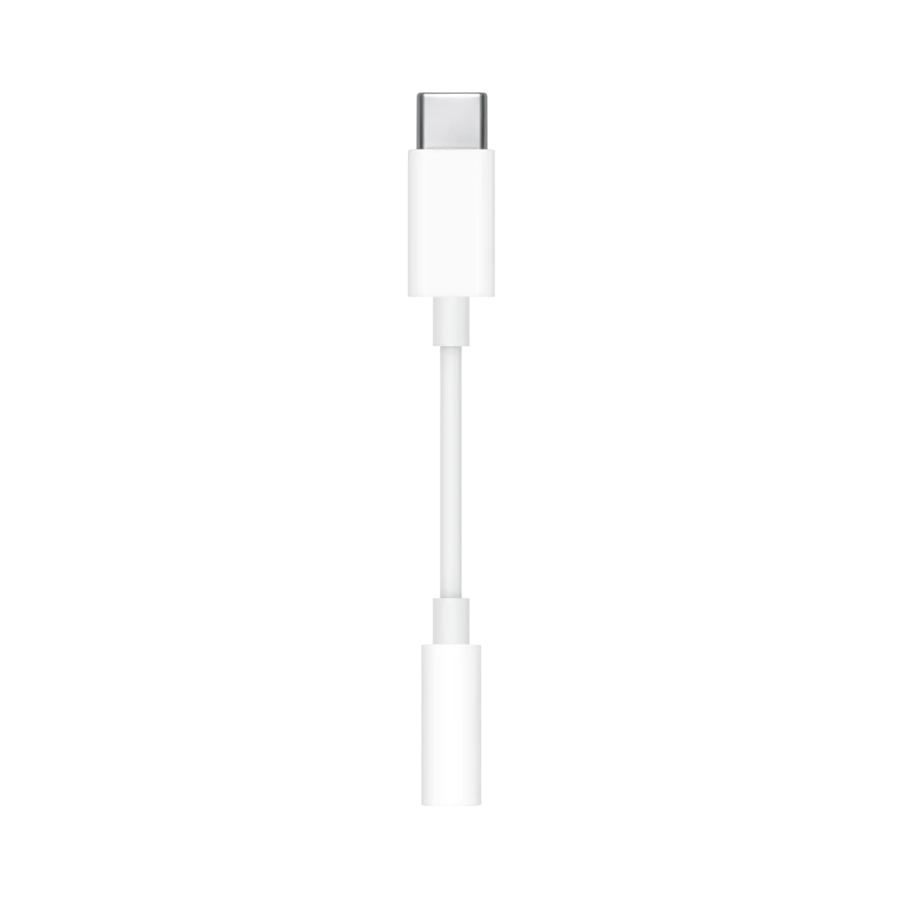 Hình ảnh render chi tiết bộ chuyển đổi Apple USB-C sang 3.5mm, cho thấy thiết kế nhỏ gọn và các cổng kết nối.