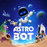 Hình ảnh sản phẩm game Astro Bot với nhân vật chính đang di chuyển trong môi trường đầy màu sắc.