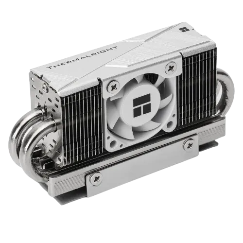 Hình ảnh tản nhiệt SSD Thermalright HR10 2280 PRO với bốn ống đồng và thiết kế hai mặt, chuyên dụng cho các ổ NVMe hiệu suất cao.