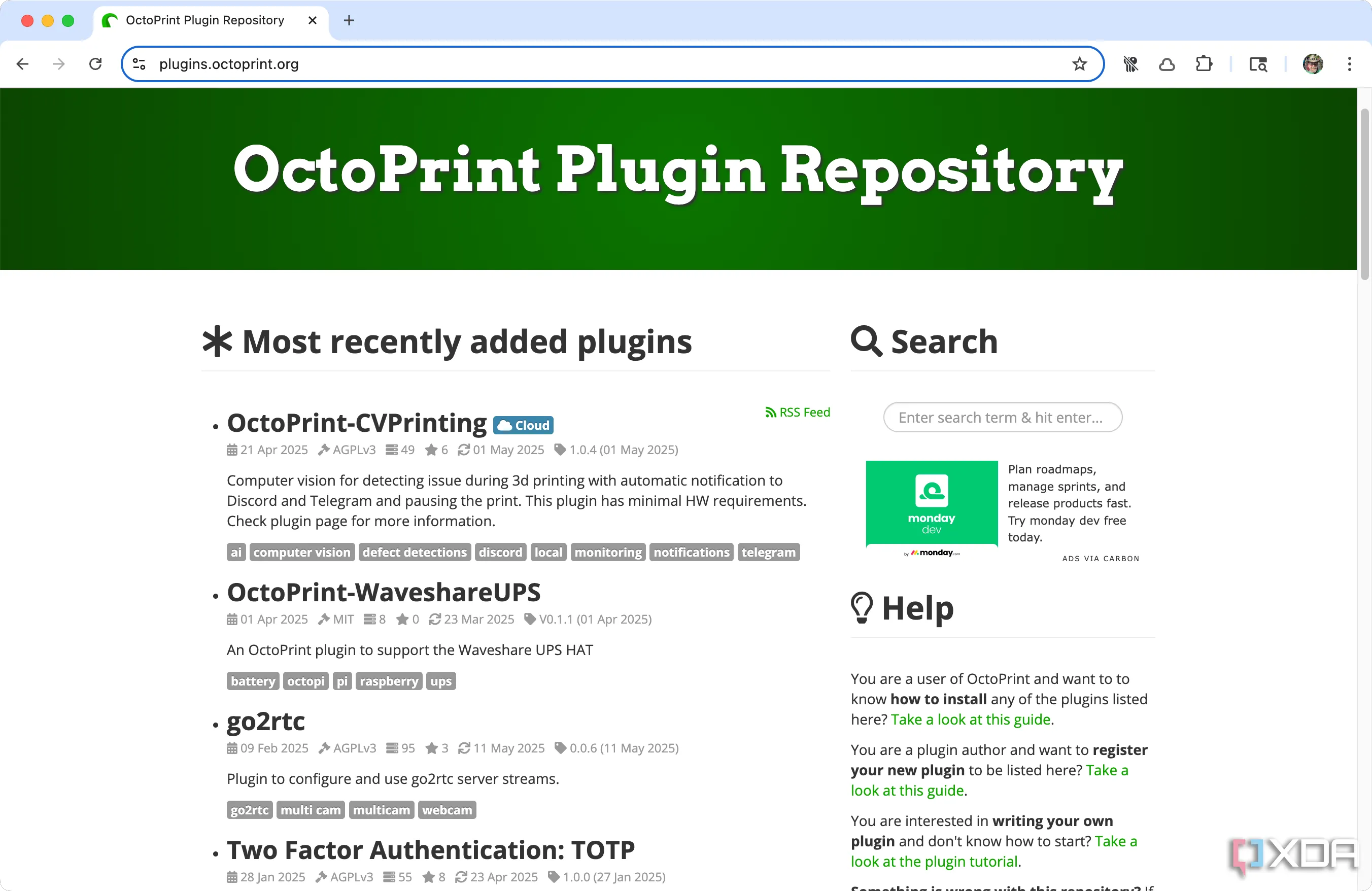 Kho Plugin OctoPrint cho máy in 3D