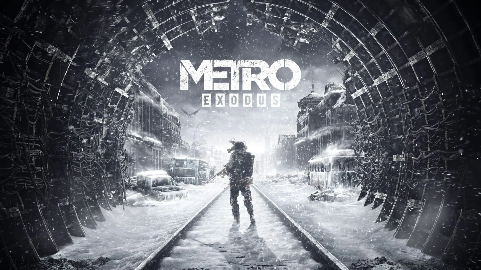 Khung cảnh hoang tàn phủ tuyết trong Metro Exodus thể hiện đồ họa chân thực của game