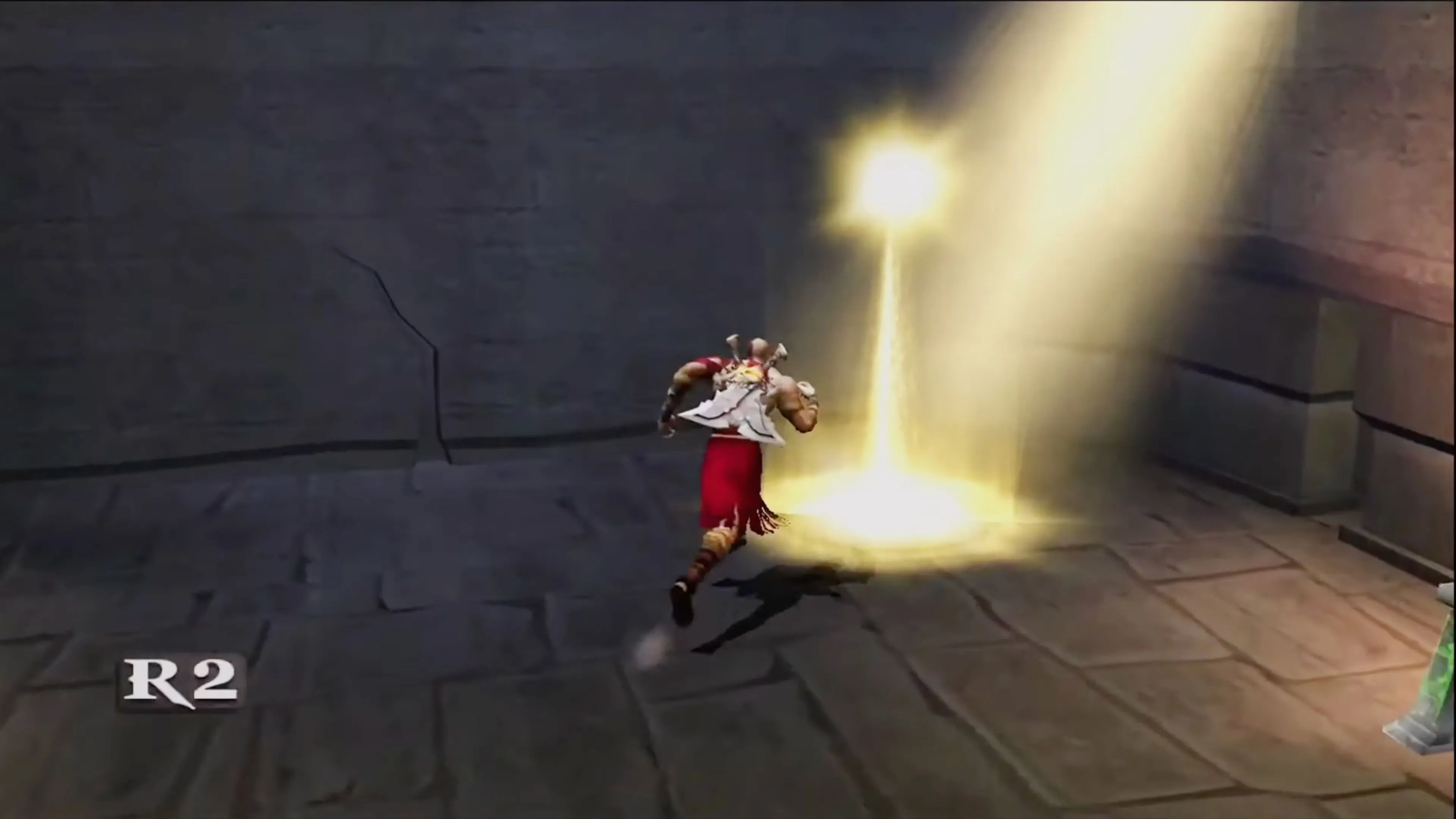 Kratos đối đầu với Hydra trong God of War (2005), một cảnh chiến đấu boss ấn tượng thể hiện quy mô thần thoại của game trên PlayStation