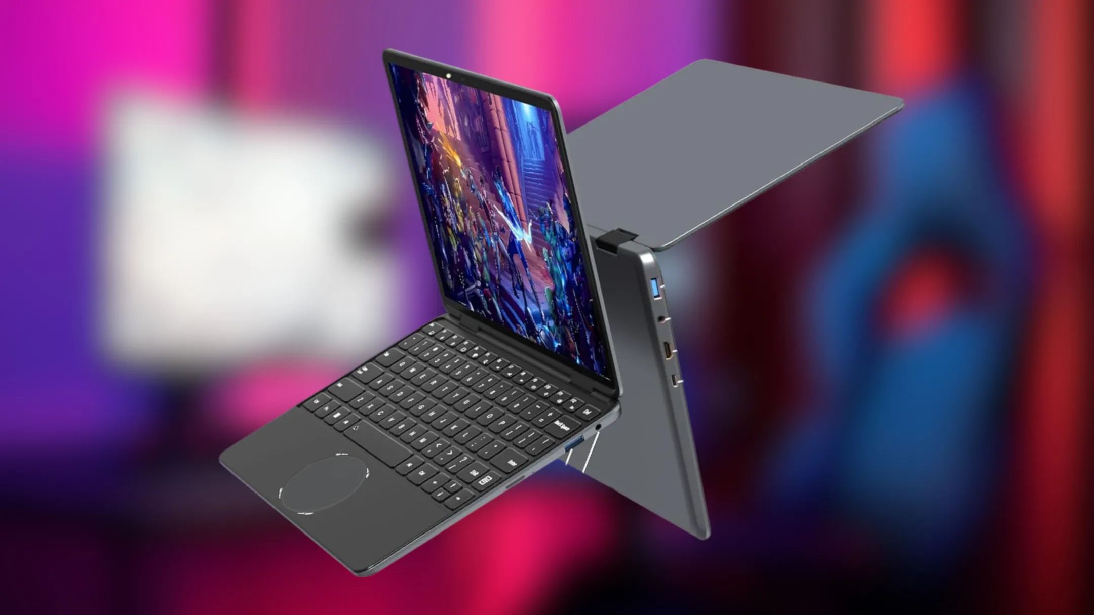 Laptop Svikou 11 inch đang được sử dụng ở chế độ máy tính xách tay thông thường
