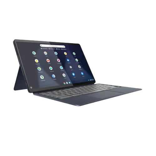 Lenovo IdeaPad Duet 5 ở chế độ máy tính bảng, màn hình hiển thị sống động